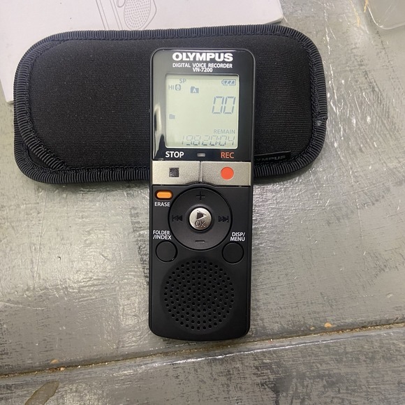 Olympus Digital Voice Recorder VN-7200 Black With Case- Tested And Works - Picture 4 of 6